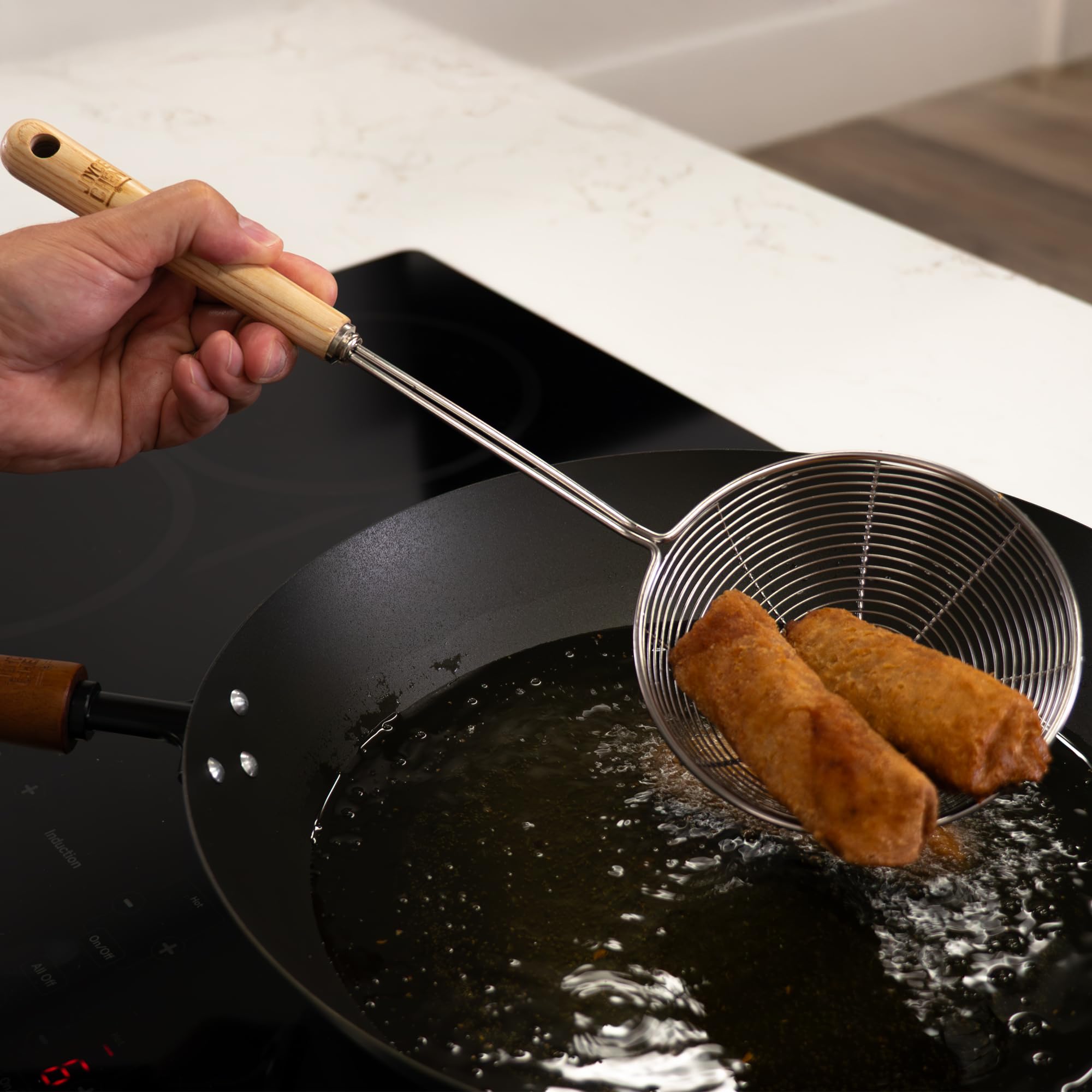 Amazon.com: Joyce Chen Deluxe Kitchen Spider Strainer Stainless